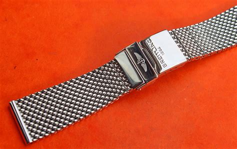 breitling mesh bracelet 22mm|breitling watch straps 22mm.